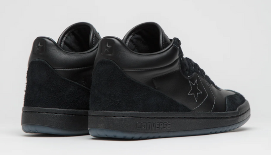 Black Converse sneakers heel