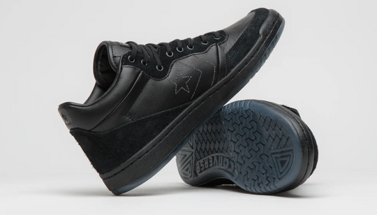 Black sneakerswith clear sole