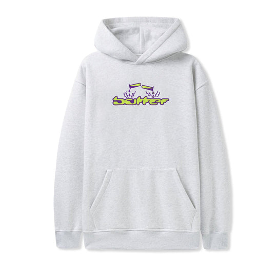 Butter Goods Corrosive Applique Pullover Hoodie (Ash)