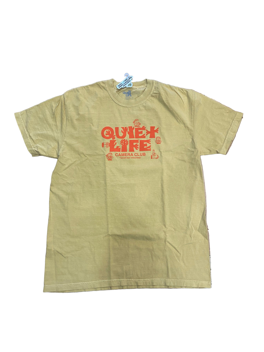 The Quiet Life Higton Camera Club Pigment Dye Tee (Mustard)
