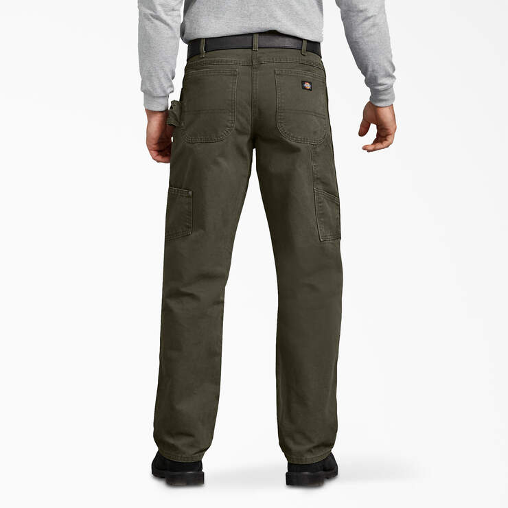Dickies Relaxed Fit Heavyweight Duck Carpenter Pants (Moss Green)