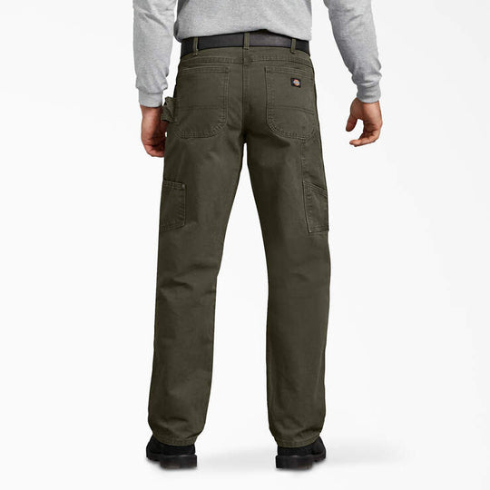 Dickies Relaxed Fit Heavyweight Duck Carpenter Pants (Moss Green)