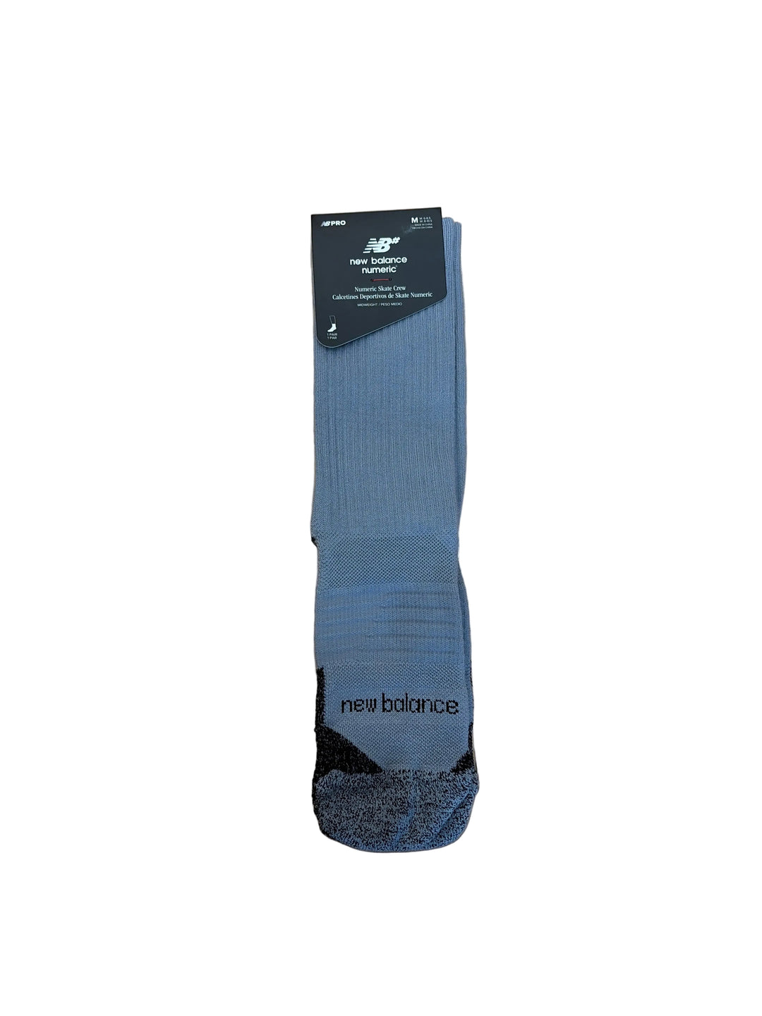 New Balance Pro Numeric Crew Socks 1 Pair (Grey)