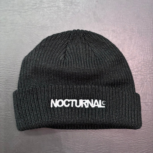 Nocturnal "Classic" Embroidered Cable Beanie (Multiple Colors)