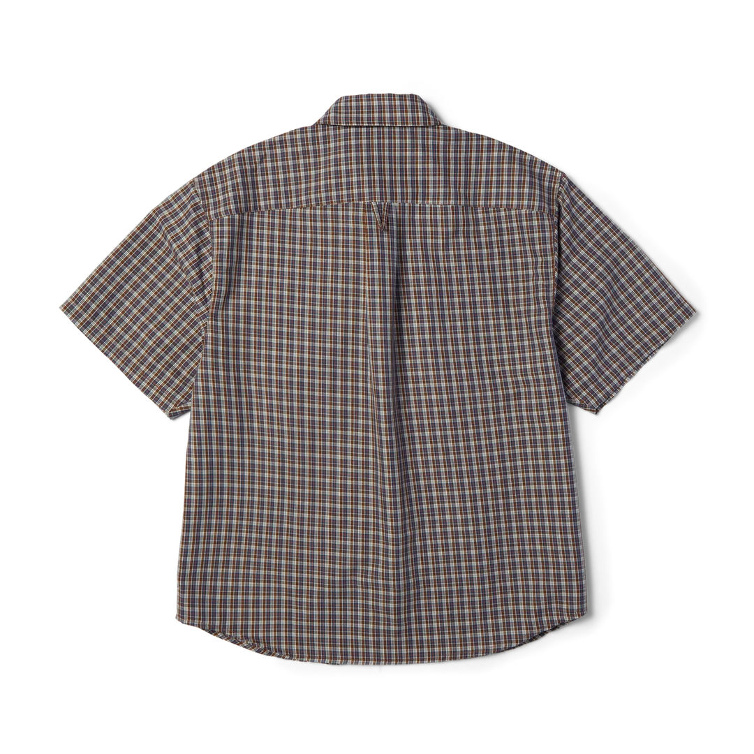 Huf Galaxy Plaid Woven Top (Dark Brown)
