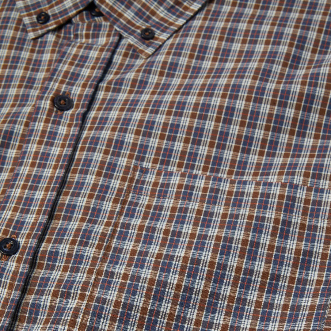 Huf Galaxy Plaid Woven Top (Dark Brown)