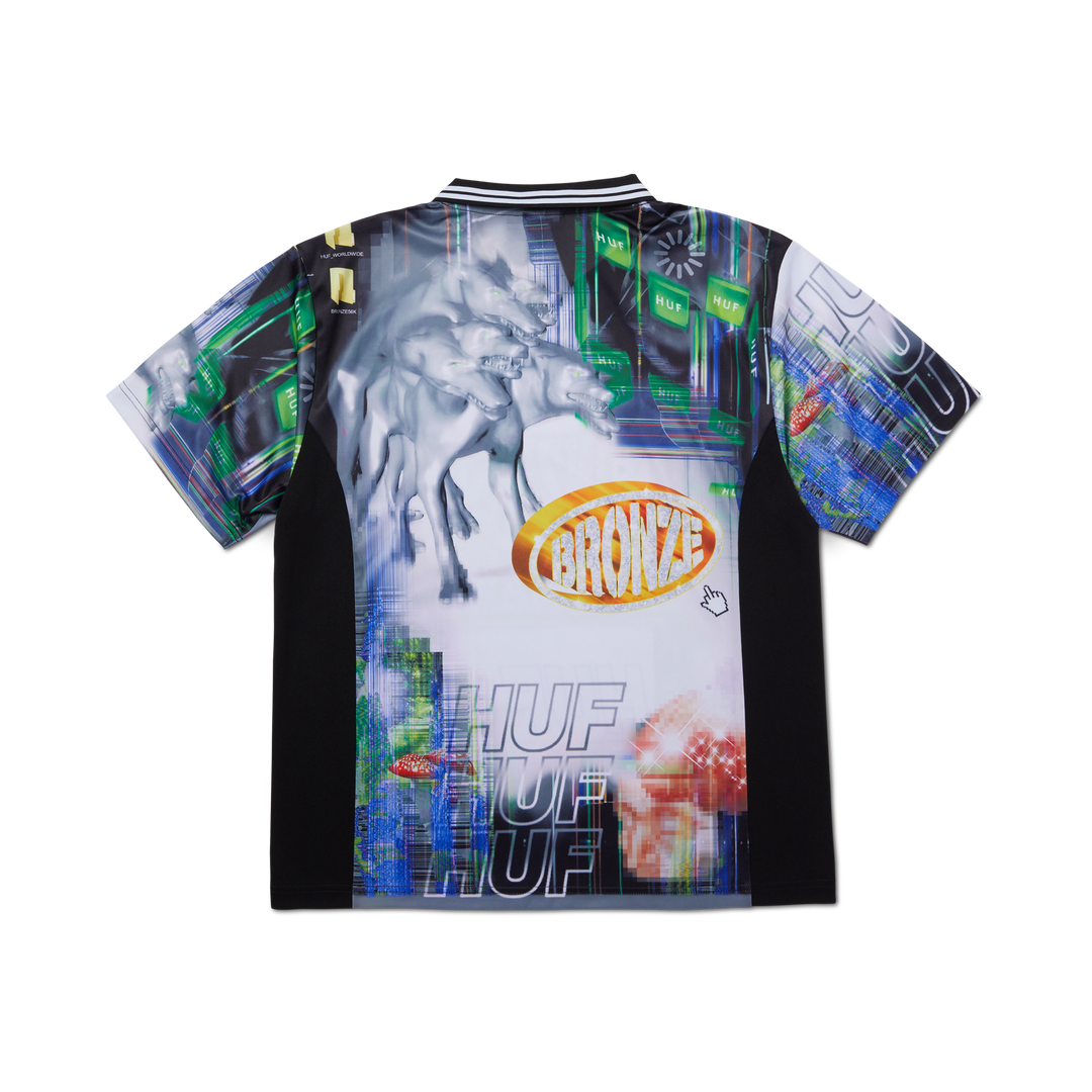 Huf X Bronze Glitched Soccer Jersey (Multi)