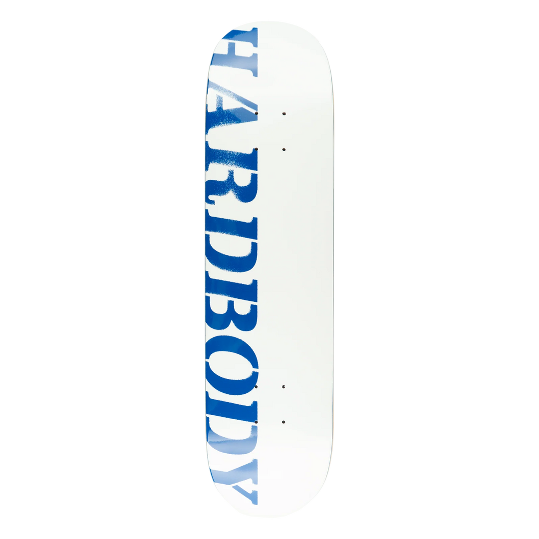Hardbody Stencil Logo Deck (White)