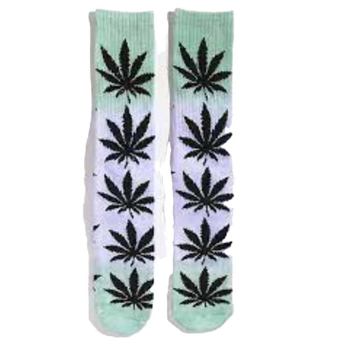 Huf Tie Dye Plantlife Crew Socks (Green)
