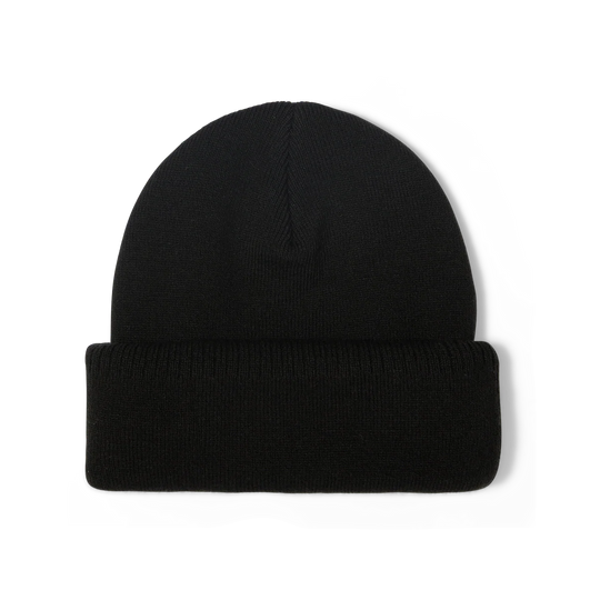 Black beanie hat folded up