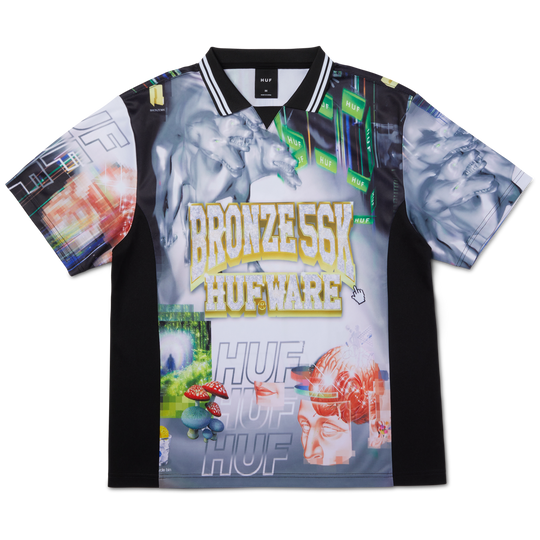 Huf X Bronze Glitched Soccer Jersey (Multi)