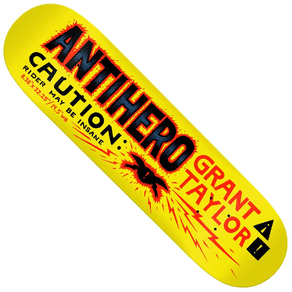 Anti Hero Taylor Caution Deck (8.38")