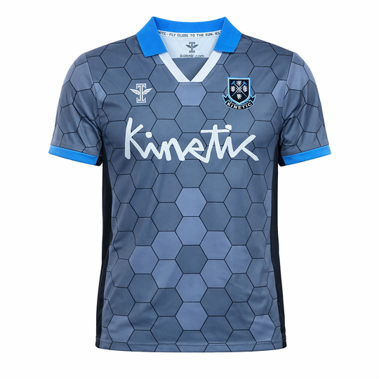 Kinetic Rodney Square Soccer Jersey (Blue/Grey)
