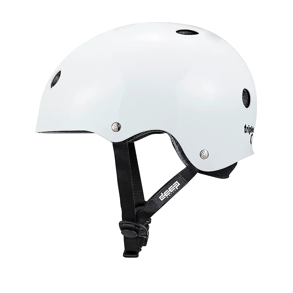 Triple 8 Deep Cover Helmet (White/Glossy)