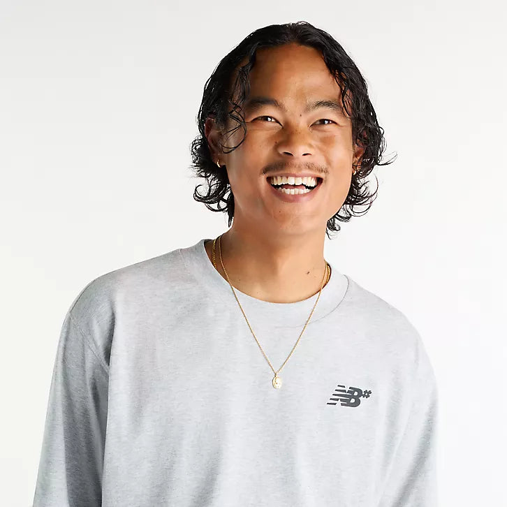 New Balance Numeric Small Logo Tee (Athletic Grey)