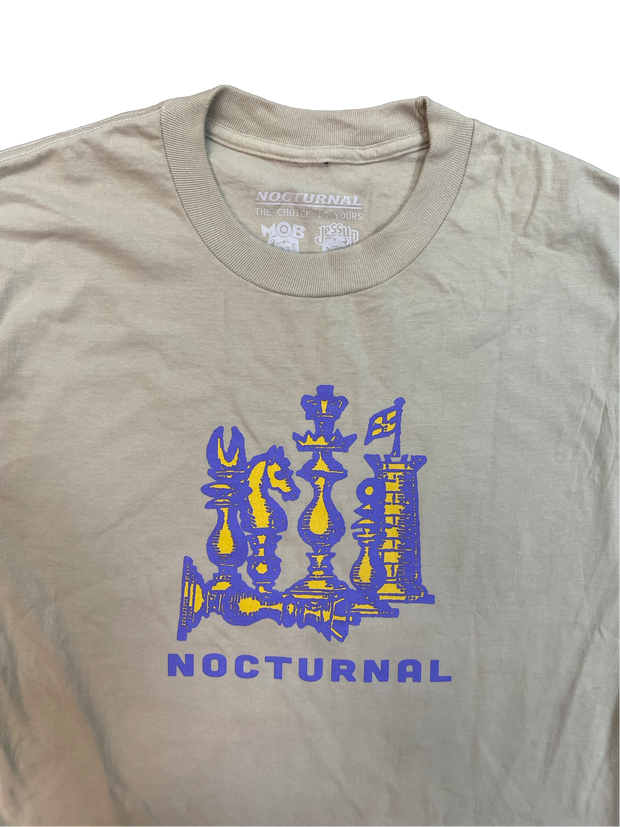 Nocturnal "Chess Club" Tee (Sand)