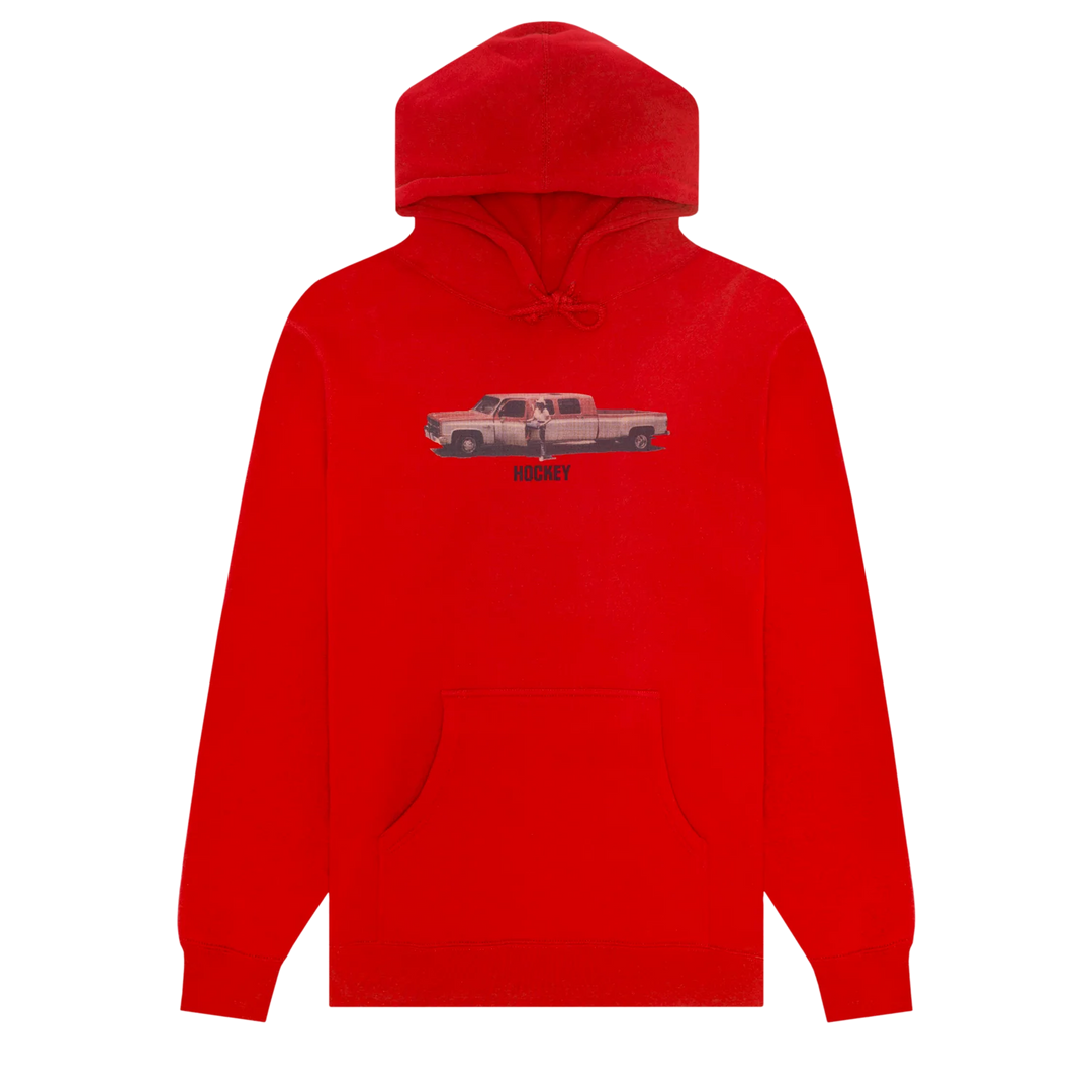 Hockey Truck The Long Way Hoodie (Red)