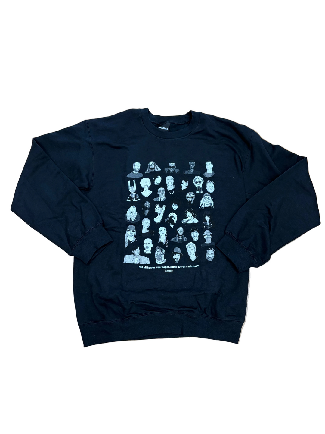 Theories Mixtape Crewneck Sweater (Black)
