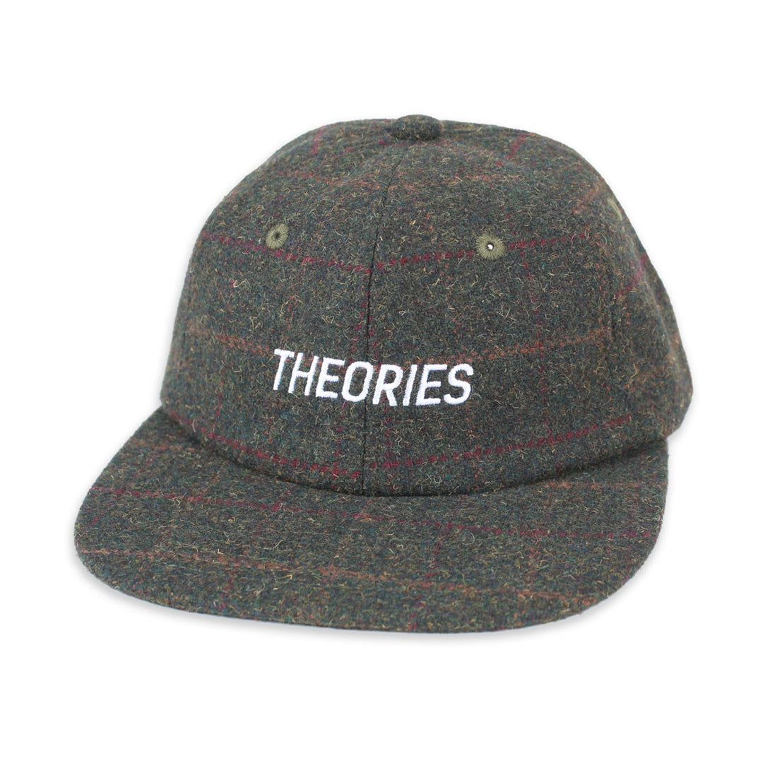 Theories Holmes Stamp Logo Tweed Snapback Hat (Plaid)