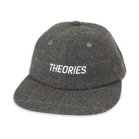 Theories Holmes Stamp Logo Tweed Snapback Hat (Plaid)