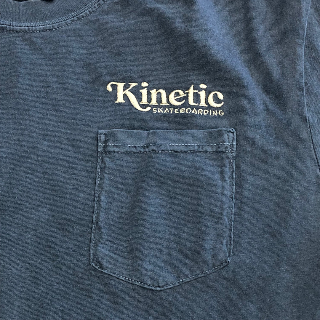 Kinetic Embroidered Pocket Tee (Charcoal)