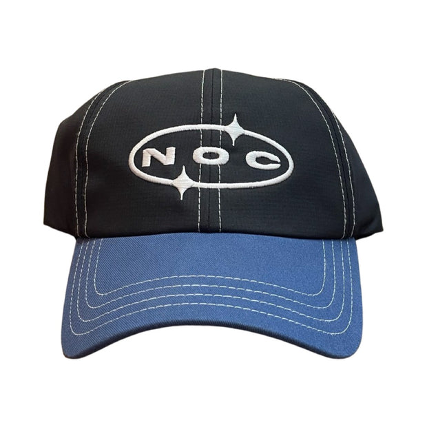 Nocturnal Chrome Logo Hat (Black/Blue Nylon)