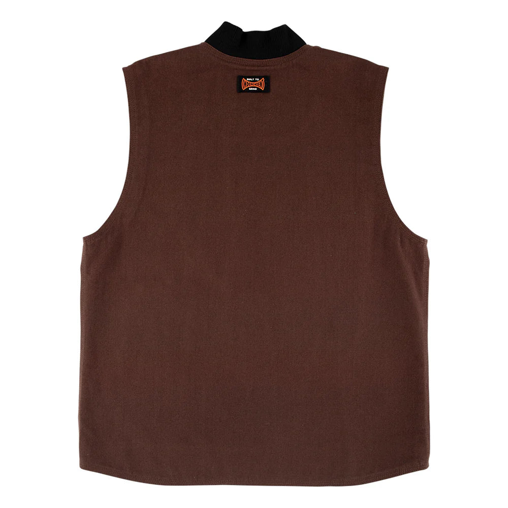 rear view of vest with indy label