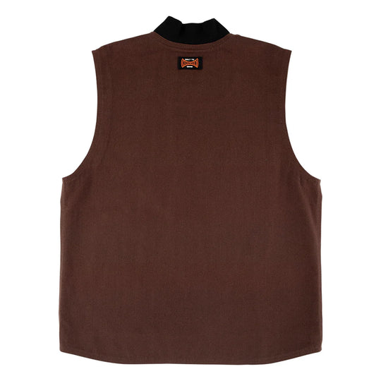 rear view of vest with indy label