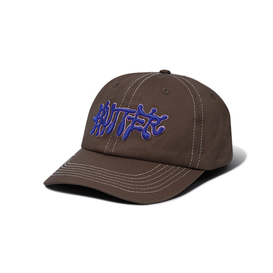 Butter Goods Ink 6 Panel Cap (Dark Brown)