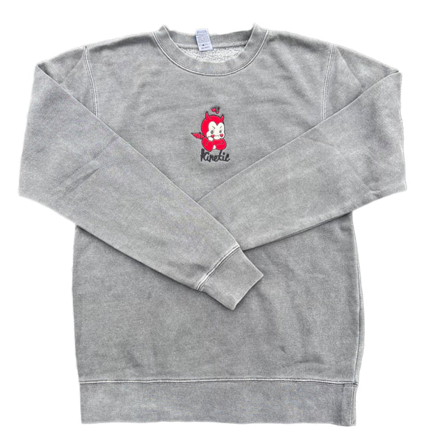 Kinetic Kewpie Crewneck (Dusty Black)