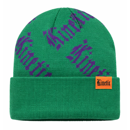 Kinetic ITS ALL OVER Knitted Cuff Beanie