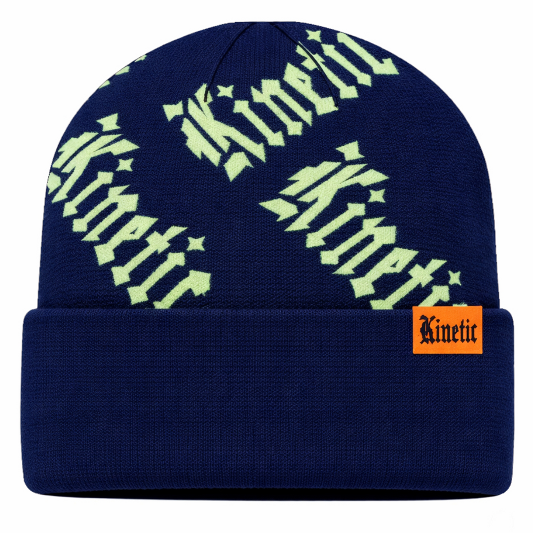 Kinetic ITS ALL OVER Knitted Cuff Beanie