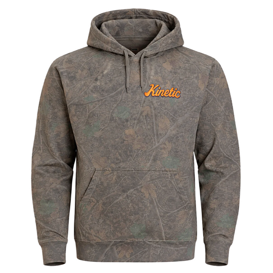 Kinetic Spot Hunter Hoodie (Dark Green Camo/Orange/Black)