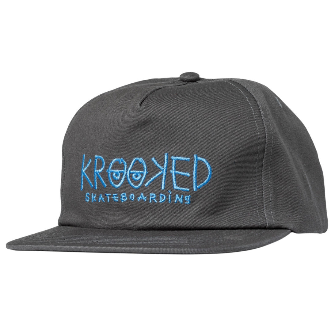 Krooked Eyes Snapback (Silver/Blue)