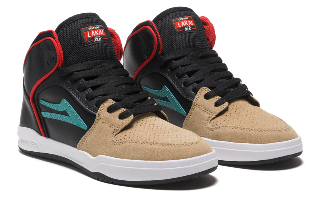 Lakai Telford High Tan/Black Leather