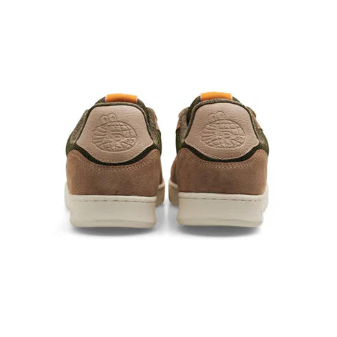 embossed heel logo