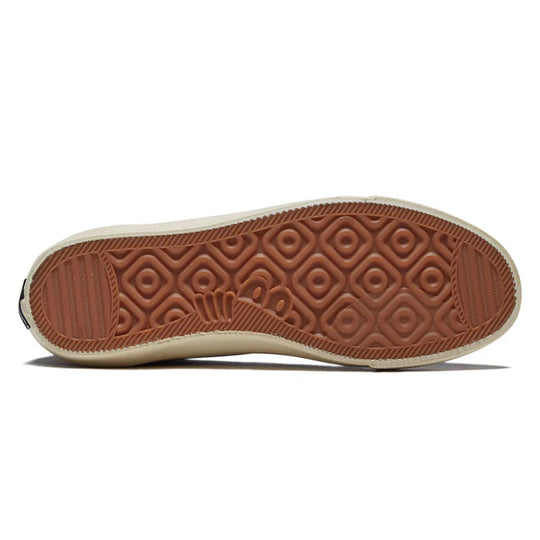 gum Brown sole of a shoe with a geometric pattern 