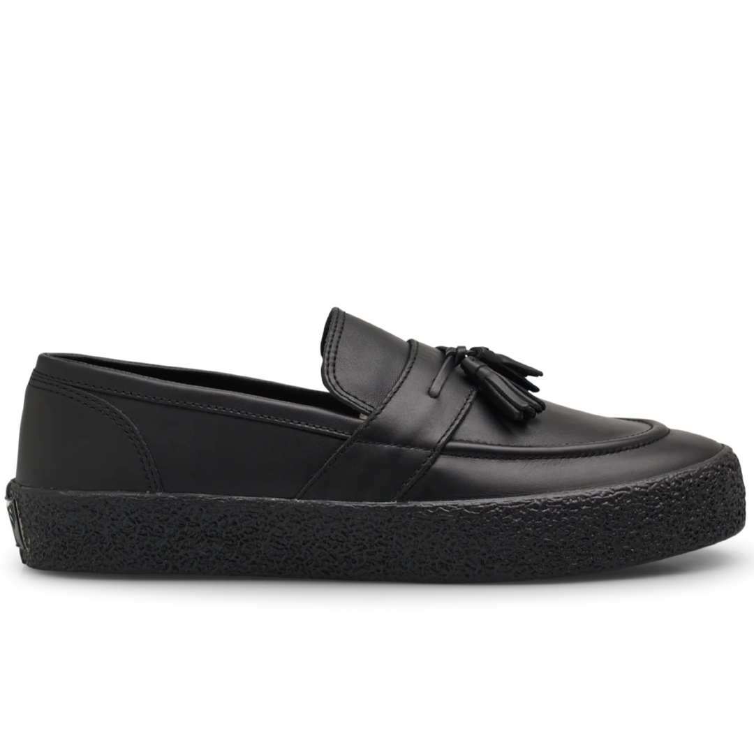 black loafer shoe