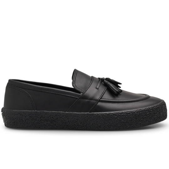 black loafer shoe
