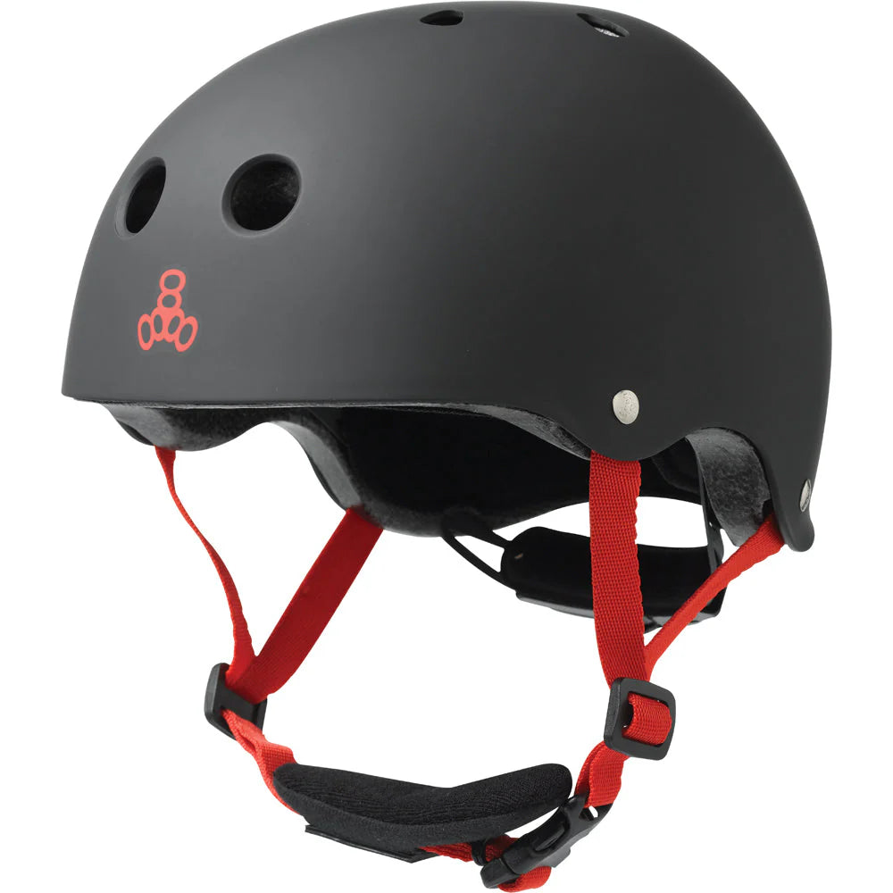 Triple 8 Lil 8 Kids Helmet (Black/Matte)