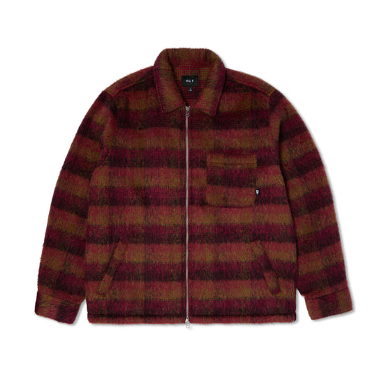 Huf Megablast Plaid Jacket (Berry)