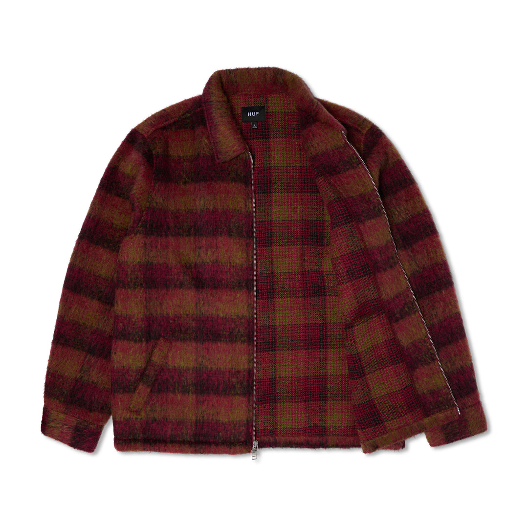Huf Megablast Plaid Jacket (Berry)