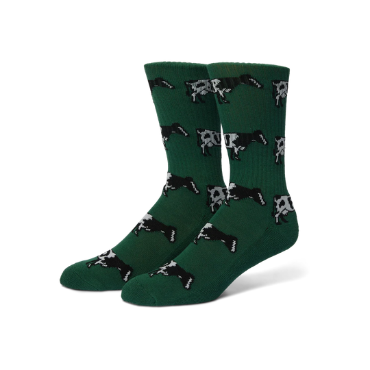 Huf Moo Crew Sock (Green)