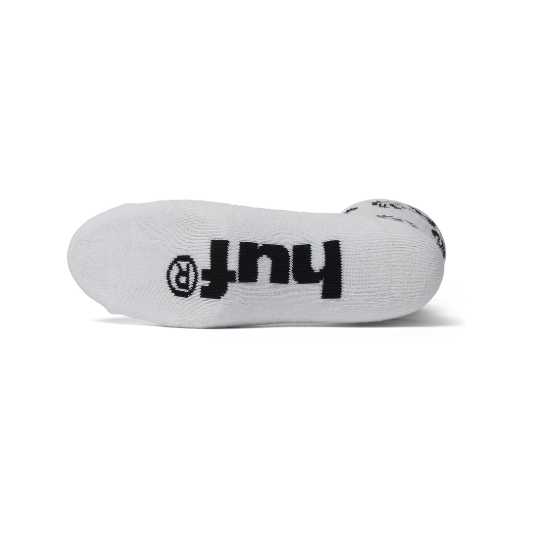 Huf Moo Crew Sock (White)