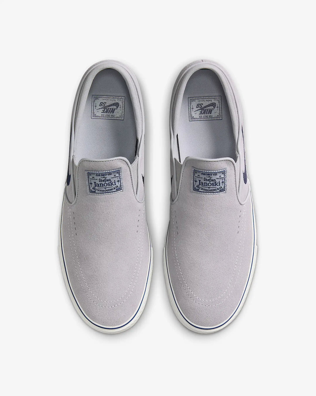 Nike SB Janoski+ Slip (Wolf Grey/Navy-Wolf Grey)