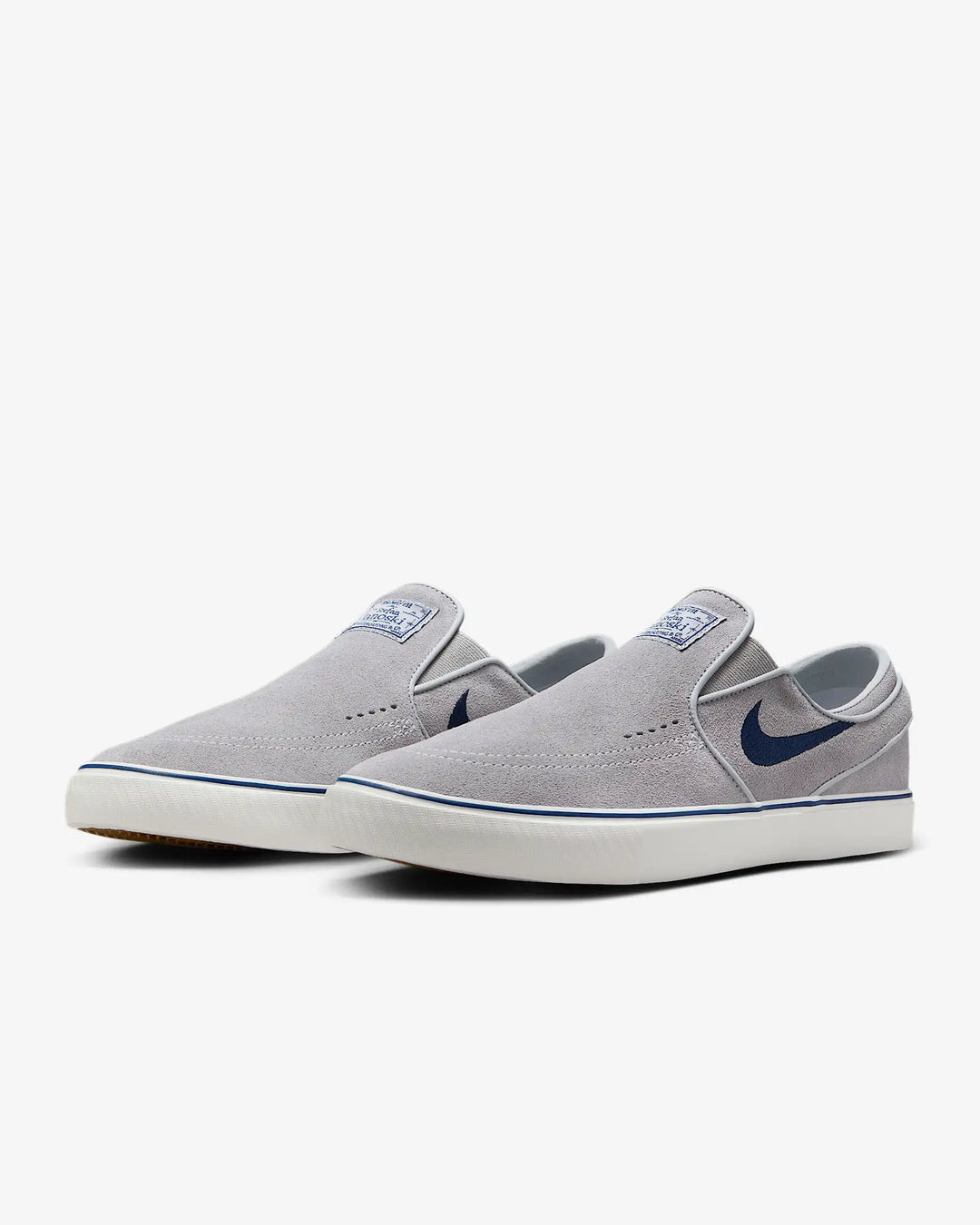 Nike SB Janoski+ Slip (Wolf Grey/Navy-Wolf Grey)