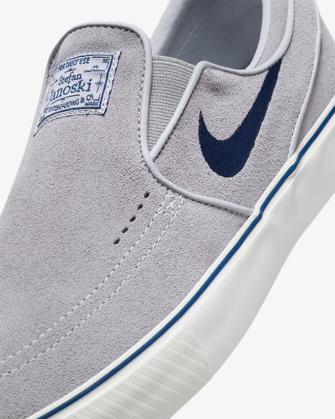 Nike SB Janoski+ Slip (Wolf Grey/Navy-Wolf Grey)