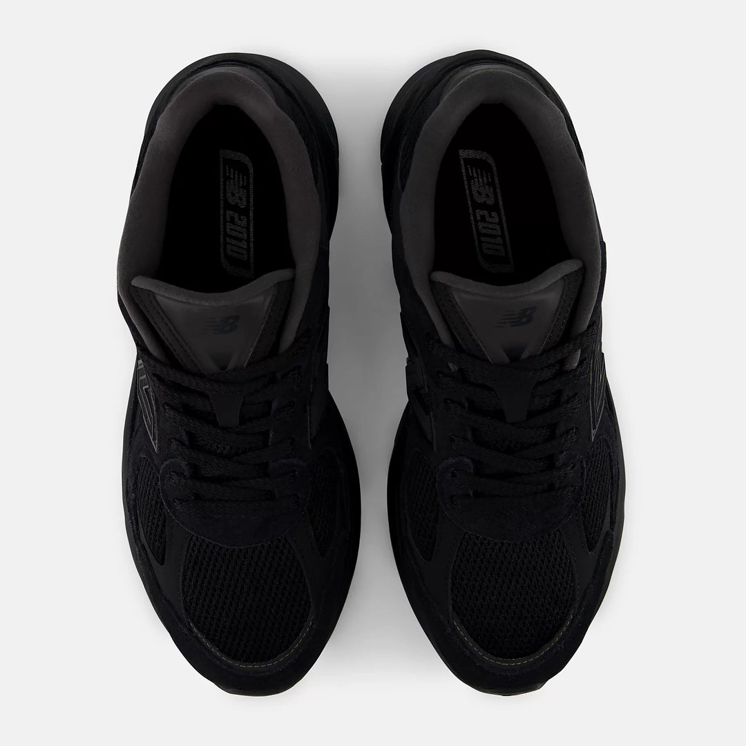 Black sneakers on a white background
