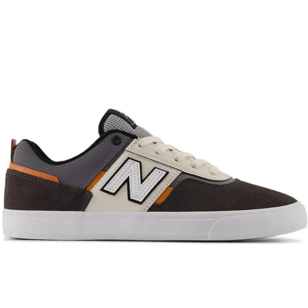 Sneaker with 'N' logo on a white background
