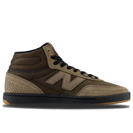 Brown high-top sneaker with New Balance logo 